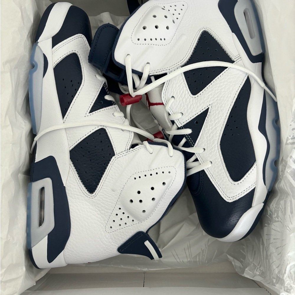 Jordan Air 6 Retro White and Navy